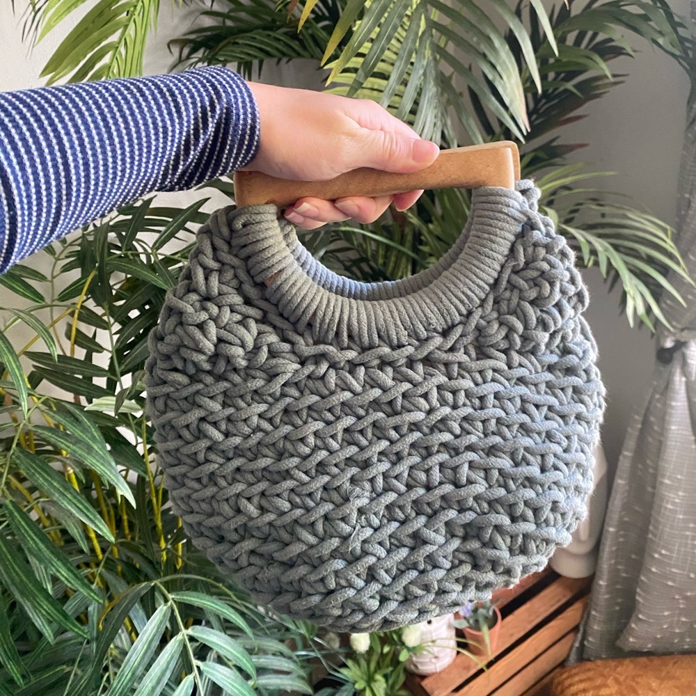 A New Day Blue Woven Purse